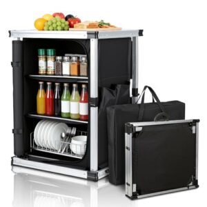 Faltbare Campingküche mit Tragetasche und Reiseküche für Outdoor-Abenteuer, ideal für Camping, Picknick oder Gartenparty