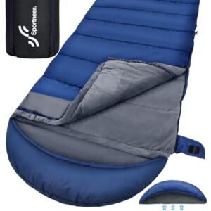 Ergonomischer Winterschlafsack mit weichem Kristallsamt-Futter und abnehmbarer Kapuze für Outdoor-Aktivitäten bei kalten Temperaturen