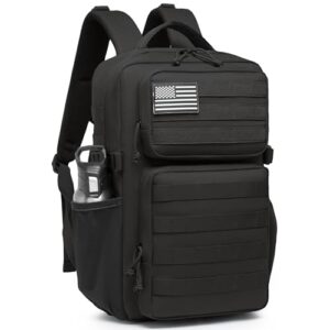 Wotony Militärischer taktischer Rucksack, wasserdichter Tagesrucksack mit 3-Tage-Assault Pack und Molle-Tasche mit Wasserflaschenhalter, ideal für Outdoor-Aktivitäten oder militärische Einsätze