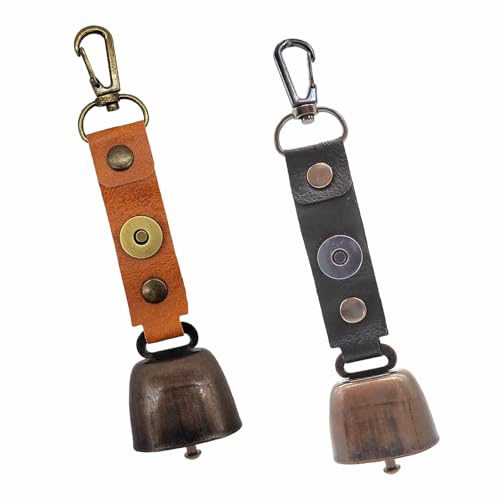 Zwei Bärenglocken aus Metall, perfekt für Haustiere bei Outdoor-Aktivitäten und Wanderungen. Sicherheit durch Warnung vor Wildtieren.