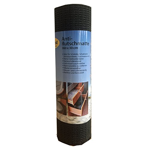 Camping Antirutschmatte 30x360cm waschbar, schwarz, robuste Matratze für sicheren Schlaf während Campingausflug