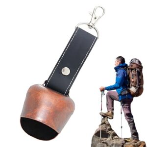 Lederne Bär-Glocke mit hängendem Schnalle, perfekt für Outdoor-Wanderungen und Rucksack-Anhänger