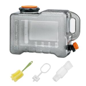 Camping-Wasserbehälter mit Hahn und Auslaufsicherer - 12 Liter Fassungsvermögen, praktischer Griff und tragbar für Auto, Outdoor-Wandern, Picknick oder Notfalllagerung
