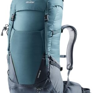Deuter Futura 32 Wanderrucksack mit Aircomfort Netzrücken-System und elastischen Federstahlrahmen für beste Tragekomfort und Bewegungsfreiheit. Gepolsterte Hüftflossen, geräumige Deckeltaschen und separates Bodenfach.