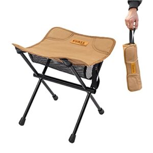 Faltbarer Klapphocker für Camping, Outdoor-Aktivitäten, Ultraleichter Aluminiumrahmen, Stabiles Sitzgefühl