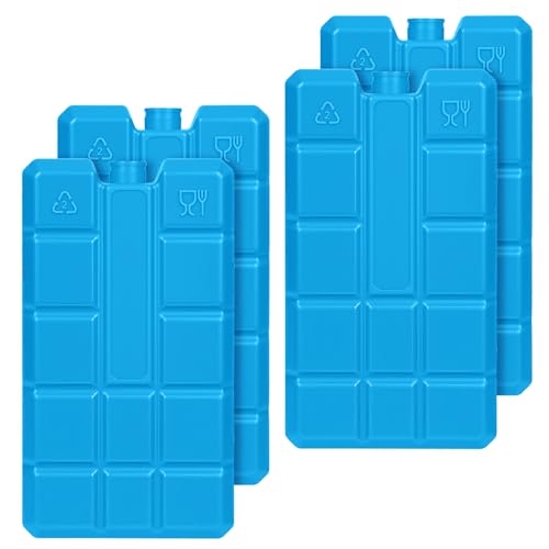 Flintronic Kühlakku, 4 Stück, für Kühltaschen und Kühlboxen, lange Kühlung, 24-48 Stunden