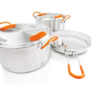 GSI Outdoors Unisex-Erwachsene Glacier Base Camper Kochset, bunt, Einheitsgröße, perfekt für Camping und Wandertouren
