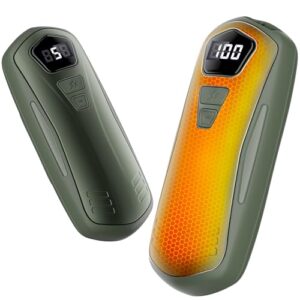 Elektrische Handwärmer 2er Set, wiederverwendbare Handwärmer mit 6000mAh und 5 Heizstufen für Outdoor-Aktivitäten und als Geschenk für Frauen und Männer