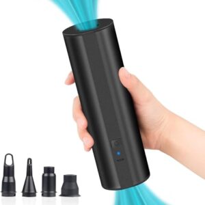 Kabellose elektrische Luftpumpe mit 2 x 2000mAh Wiederaufladbarem Akku für Pool, Schlauchboot & Luftmatratze - Schnellfüll Inflator mit 4 Düsen