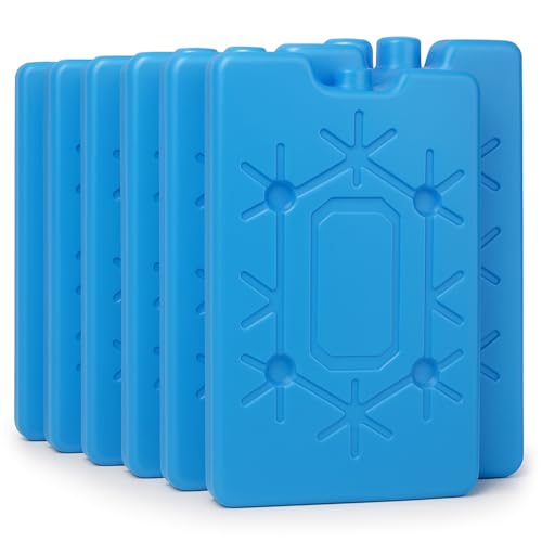 KAMACA 8er Set Kühlakkus - je 265 ml, lebensmittel echte Kühlpads für Kühlbox und Kühltasche, wiederverwendbar auslaufsicher