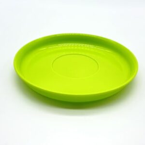 Grüner Teller für Outdoor-Gebrauch, 100% recyclebar, perfekt für Picknick oder Camping-Trip