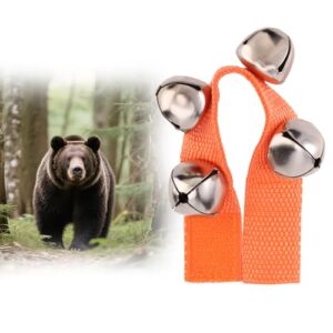 Tragbare Bärenglocke für Wanderer, Lautsprecher für Hunde bei Radfahren, Angeln und Camping, Klettverschluss-Design, sicherer Schutz vor Bären