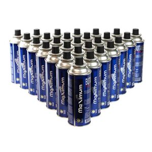 MaXimum 28 Premium Gaskartuschen mit MSF-1a/ES-01 Bajonett-Ventilanschluss, sicher und vielseitig für alle Gasbedürfnisse