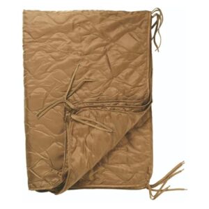 Mil-Tec Poncho Liner Steppdecke - Eine vielseitige und leichte Outdoor-Decke für Trekking, Bushcraft & Survival mit Befestigungsbändern und Packsack