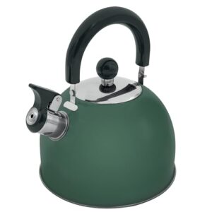 2-Liter-Wasserkanne für Camping, mit Flötenkessel und hitzebeständigem Klappgriff, ideal für Outdoor-Aktivitäten wie Camping, Angeln oder Werkstätten und Garagen