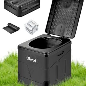 Porta-Potti für Outdoor-Aktivitäten, Camping-Klo mit 12 Toilettenbeuteln und stabiler Konstruktion für unebene Oberflächen