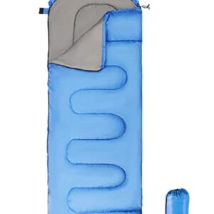 Schlafsack mit Kapuze für Camping, Wandern und Rucksackreisen, wasserdicht, warm und leicht, ideal für 3 Jahreszeiten