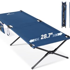 Sportneer Feldbett Klappbett 199 x 73cm, bequemes und stabiles Campingbett für zwei Personen, ideal für Zelten, Wandern, Outdoor-Aktivitäten und Reisen