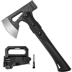 Camping-Axt 27cm Zoll, leichtes Beil 3in1, ergonomischer Griff, schützende Tragetasche