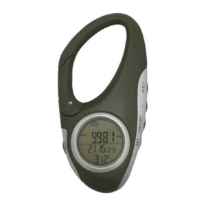 Tragbares Karabiner-Höhenmesser und Barometer mit Temperaturmessung für Bergsteiger und Outdoor-Wetterbedingungen - Multifunktionales Instrument zur Messung der Zeit, Temperatur und Luftdruck bei Bergwanderungen und Outdoor-Aktivitäten