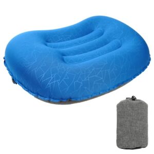 Ultraleiches aufblasbares Campingkissen, komprimierbare Reise-Nackenstütze (Himmelblau) - ein ultraleichtes und bequemes Kissen für den Outdoor-Use