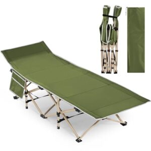 Das Yaheetech Feldbett ist ein robustes und belastbares Bett, das ideal für Camping-Abenteuer oder als Gartenliege geeignet ist.