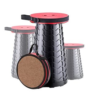 Faltbarer Klapphocker mit Tragfähigkeit 180KG, ideal für Indoor- und Outdoor-Aktivitäten, Weiches Kissen und Teleskopisches Design
