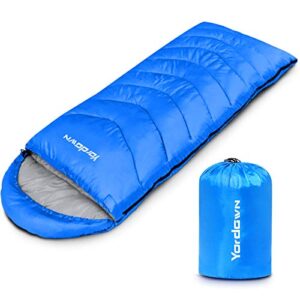 Yordawn Schlafsack Outdoor Camping für Erwachsene Kinder, Wasserdichter Deckenschlafsack mit Komfort und Leichtigkeit für Sommer und Winter