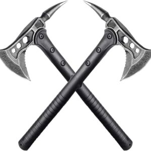 Zwei Tomahawks als Überlebensbeil mit Spike und Nylonfasergriff für Outdoor-Aktivitäten wie Camping und Survival