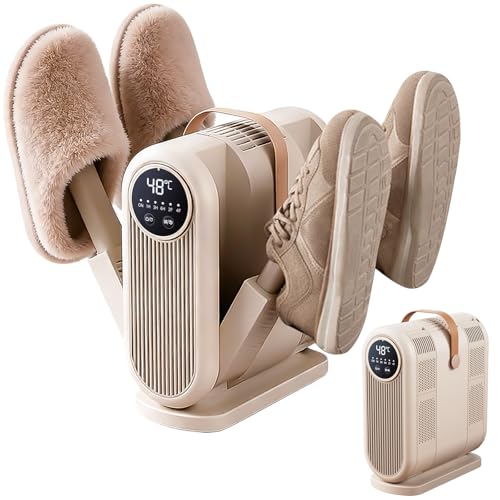 Schuhtrockner mit 4-facher Funktion, antibakterielle Trocknung und Timer für schnelle und effektive Trocknung von Schuhen, Handschuhen und Socken