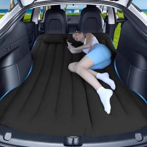 Bequemes Reiseerlebnis mit der Auto-Matratze - Aufblasbare Matratze für Model Y SUV RV Minivan Kofferraum Rückbank Camping Matratze, komfortable Unterstützung während der Fahrt