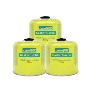 Gaskartuschen 500g mit Schraubventil EN 417 für Campingkocher, Unkrautbrenner und Weber Grill