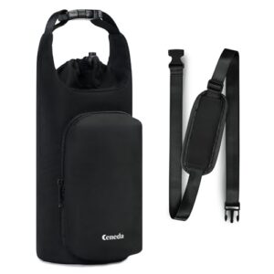 Ergonomische Trinkflaschentasche mit isoliertem Futter und Handyfach, ideal für Outdoor-Aktivitäten wie Camping, Wandern und Radfahren.