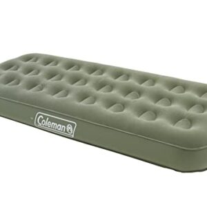 Coleman Luftbett Comfort Bed Single, Einzelbett für Camping, Wandern und Trekking, Indoor/Outdoor Luftmatratze 1 Person, Velours Gästebett, Komfort Einzelbett, 188 x 85 x 22 cm, max. 148 kg