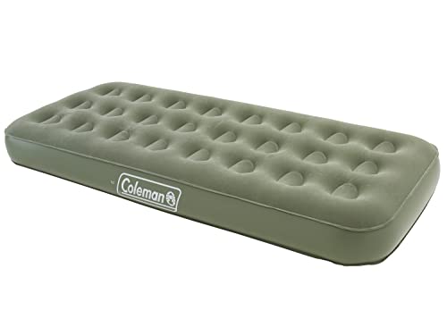 Coleman Luftbett Comfort Bed Single, Einzelbett für Camping, Wandern und Trekking, Indoor/Outdoor Luftmatratze 1 Person, Velours Gästebett, Komfort Einzelbett, 188 x 85 x 22 cm, max. 148 kg