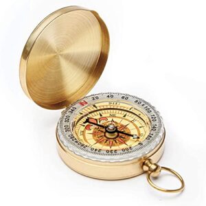 Darenyi Navigation Kompass, ein leuchtender Taschenkompass aus Metall für Outdoor-Aktivitäten wie Camping, Orientierungslauf und Überleben