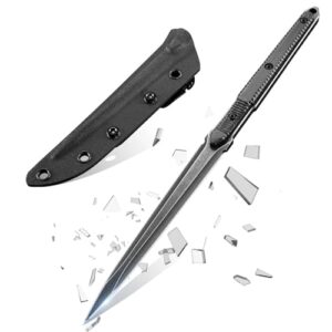 Freelander Outdoor Messer mit Feststehender Klinge und Kydex Scheide, gemacht aus 440C Stahl, Full Tang Bushcraft Outdoormesser für Camping
