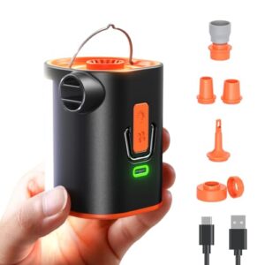 Elektrische Luftpumpe für Luftmatratze, kompakte und tragbare Lösung für Camping- und Outdoor-Aktivitäten