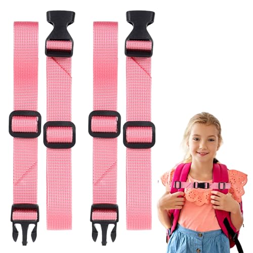 Versteller Brustgurt Rucksack für Kinder, Heavy Duty Schultergurte mit Schnellverschluss für Joggen, Reisen und Outdoor-Aktivitäten