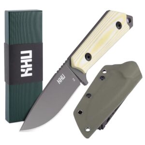 Ein hochwertiges Outdoor-Messer mit feststehender Klinge, ideal für Jagd, Wandern und Camping. D2-Stahl, G10-Griff und Kydex-Scheide garantieren Sicherheit und Präzision.