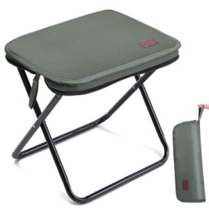 Faltbarer Klapphocker für Camping, Wandern und Angeln mit 33x26,5x32cm Größe und Tragfähigkeit bis zu 120kg