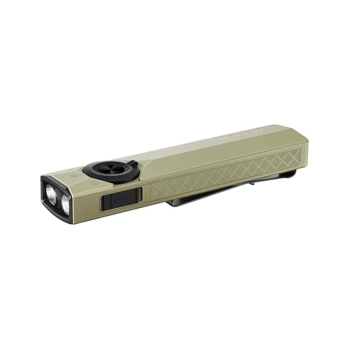OLIGHT ArkPro Ultra LED Taschenlampe mit UV Licht und Grünlicht, 1700 Lumen, robuster flacher Taschenlampe mit reinweißem Licht, magnetischer oder USB-C Anschluss für Outdoor, IPX7 Wasserdicht