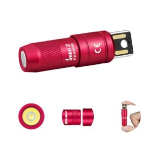 OLIGHT iMini 2 Mini LED USB-Aufladbare Taschenlampe mit magnetischer Basis und Schlüsselhänger für Camping und Outdoor-Aktivitäten
