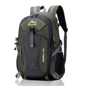 Qooloo Wanderrucksack Herren Damen, Reiser-Rucksack 40L Wasserdichter Rucksack Leicht Backpack für Outdoor Sport Wandern Trekking Camping