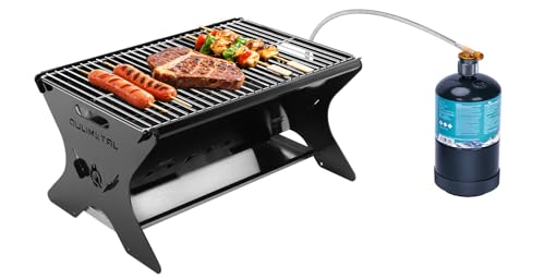 Tragbarer Campinggrill mit Klappfunktion, ideal für Outdoor-Gebrauch, Camping und Partys. Schwerer Grill und Feuerstelle mit Tasche.