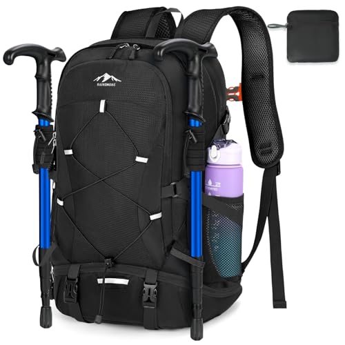Praktischer und komfortabler Wanderrucksack mit wasserdichten Material und robustem Design, ideal für Outdoor-Aktivitäten wie Wandern, Klettern oder Camping.