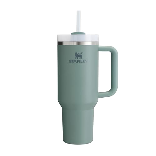 STANLEY Quencher H2.0 Flowstate Trinkflasche mit Strohhalm 1,18L - Thermobecher kühlt bis 11 Stunden, 48 Stunden Eisgekühlt - Spülmaschinenfest - Thermosflasche BPA frei Edelstahl