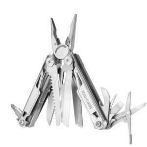 Multifunktionales Werkzeug mit Zange, Schere, Messer, Säge und Flaschenöffner für Camping, Outdoor-Aktivitäten und Reparaturen