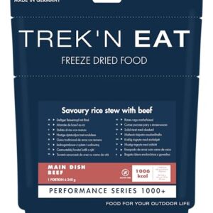 Reiseintopf mit Rindfleisch und Gemüse, perfekt für Outdoor-Abenteuer und Expeditionsziele, hohe Energiezufuhr durch 1000 kcal pro Portion