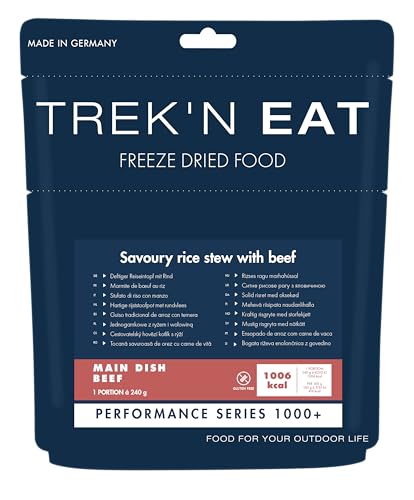 Reiseintopf mit Rindfleisch und Gemüse, perfekt für Outdoor-Abenteuer und Expeditionsziele, hohe Energiezufuhr durch 1000 kcal pro Portion